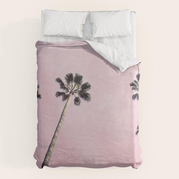 Pink Palms Duvet Cover Gallery Image 1