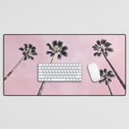 Pink Palms Desk Mat Gallery Image 1