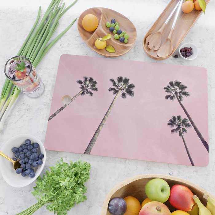 Pink Palms Cutting Board Gallery Image 2