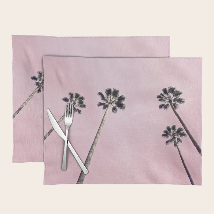 Pink Palms Placemat Gallery Image 1