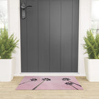 Pink Palms Welcome Mat Gallery Image 3