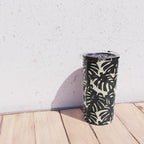 Tropical monstera plant leaf art pattern Travel Mug Gallery Image 4