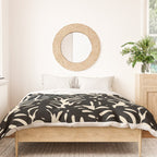 Tropical monstera plant leaf art pattern Duvet Cover Gallery Image 3