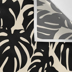 Tropical monstera plant leaf art pattern Wall Tapestry Gallery Image 3