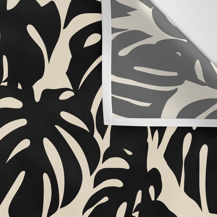 Tropical monstera plant leaf art pattern Wall Tapestry Gallery Image 3