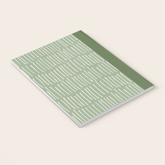 Boho Wall Art, Colour Prints, Sage Green, Line Art Notebook Gallery Image 3