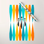 MidCentury Modern Art 10 Jester Cats Wrapping Paper Gallery Image 1