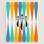 MidCentury Modern Art 10 Jester Cats Jigsaw Puzzle Gallery Image 1