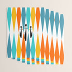 MidCentury Modern Art 10 Jester Cats Wrapping Paper Gallery Image 3