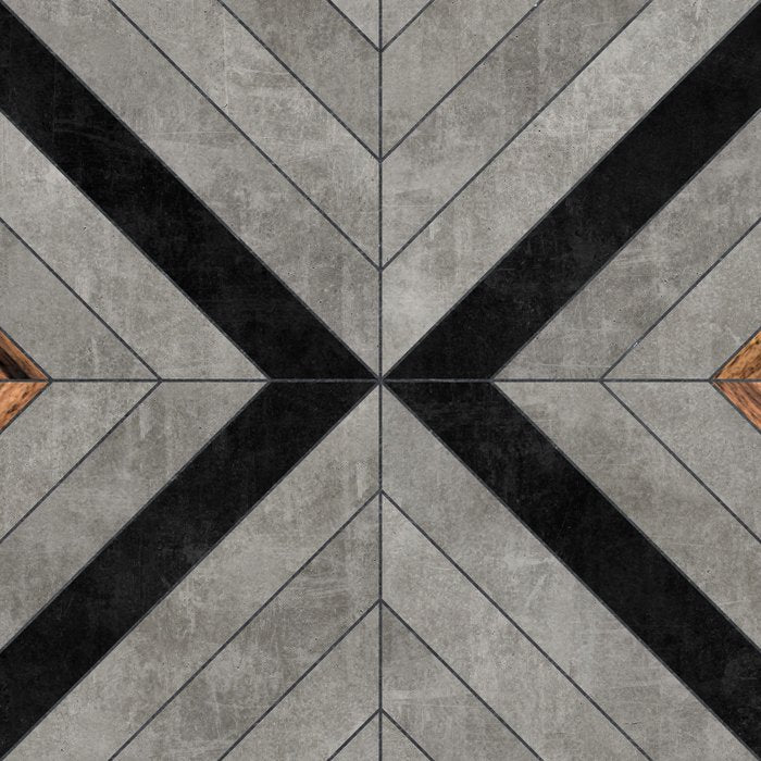 Urban Tribal Pattern No.2 - Concrete and Wood Coffee Mug Gallery Image 2