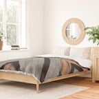 Urban Tribal Pattern No.2 - Concrete and Wood Duvet Cover Gallery Image 2