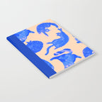 Sleepy Cozy Kitty Cats in Blue & Pink Notebook Gallery Image 2