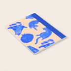 Sleepy Cozy Kitty Cats in Blue & Pink Notebook Gallery Image 3