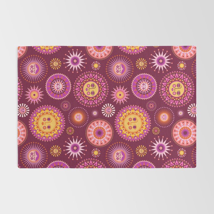 Here Comes the Sun - Pink and Magenta Rug Gallery Image 2