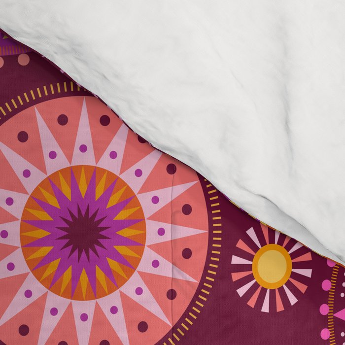 Here Comes the Sun - Pink and Magenta Comforter Gallery Image 4