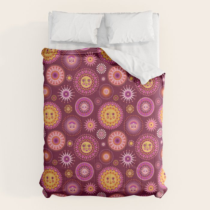 Here Comes the Sun - Pink and Magenta Comforter Gallery Image 6