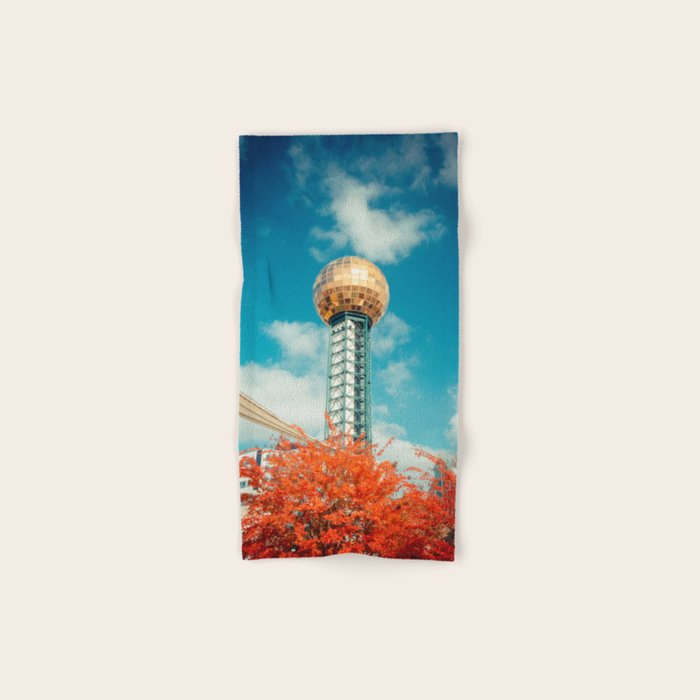 Sunsphere Knoxville Tennessee Worlds Fair Landmark Bath Towel Gallery Image 1
