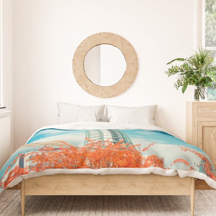 Sunsphere Knoxville Tennessee Worlds Fair Landmark Duvet Cover Gallery Image 3