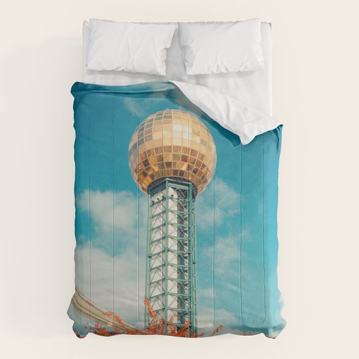 Sunsphere Knoxville Tennessee Worlds Fair Landmark Comforter Gallery Image 1