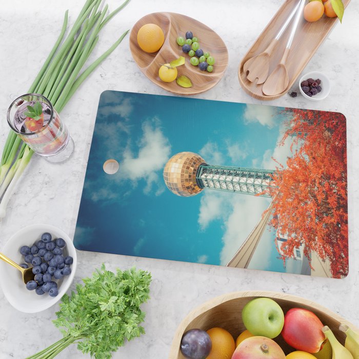 Sunsphere Knoxville Tennessee Worlds Fair Landmark Cutting Board Gallery Image 2