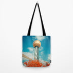 Sunsphere Knoxville Tennessee Worlds Fair Landmark Tote Bag Gallery Image 2