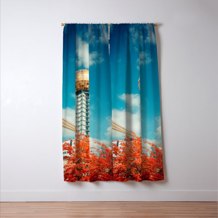 Sunsphere Knoxville Tennessee Worlds Fair Landmark Window Curtain Gallery Image 3