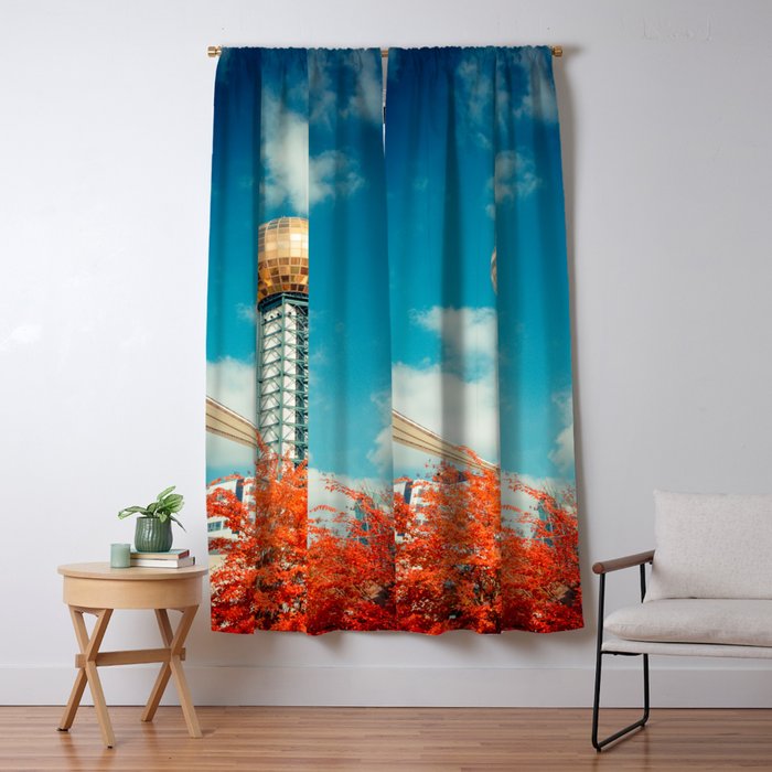 Sunsphere Knoxville Tennessee Worlds Fair Landmark Window Curtain Gallery Image 1