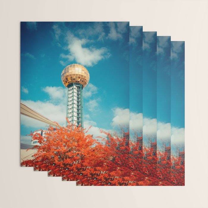 Sunsphere Knoxville Tennessee Worlds Fair Landmark Wrapping Paper Gallery Image 3