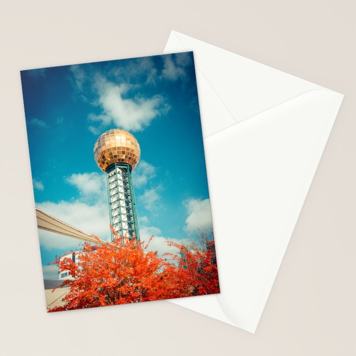 Sunsphere Knoxville Tennessee Worlds Fair Landmark Stationery Card Gallery Image 2