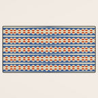 Dots and Lines - Blue and Red Desk Mat Gallery Image 3