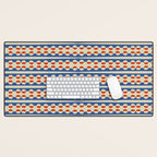Dots and Lines - Blue and Red Desk Mat Gallery Image 1
