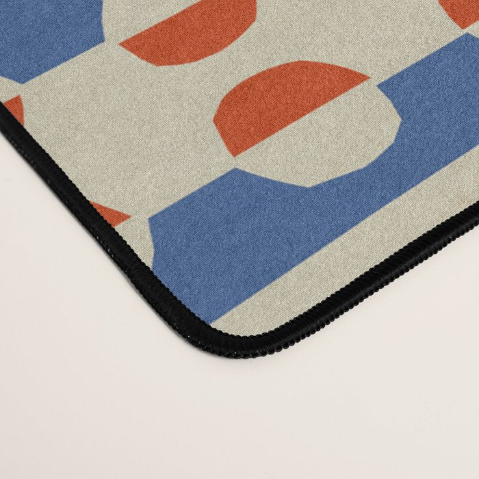 Dots and Lines - Blue and Red Desk Mat Gallery Image 4