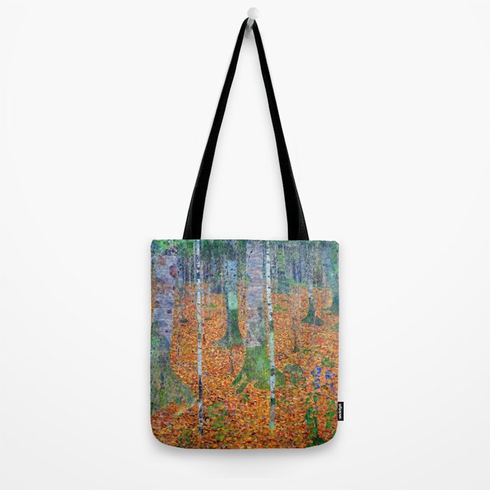 Gustav Klimt Birch Forest Tote Bag Gallery Image 2