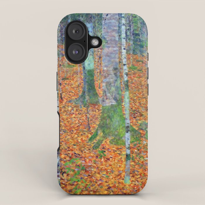 Gustav Klimt Birch Forest iPhone Case Gallery Image 1