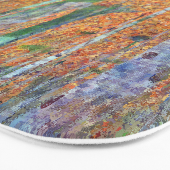 Gustav Klimt Birch Forest Bath Mat Gallery Image 3