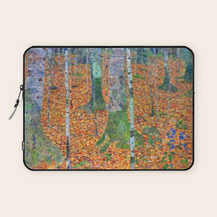 Gustav Klimt Birch Forest Laptop Sleeve Gallery Image 1