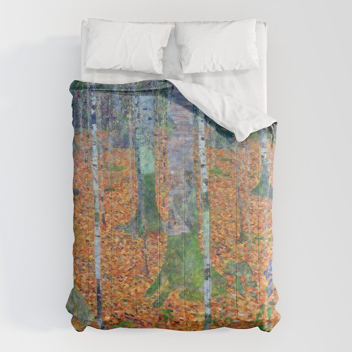 Gustav Klimt Birch Forest Comforter Gallery Image 6