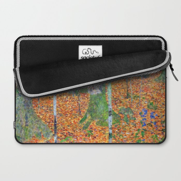 Gustav Klimt Birch Forest Laptop Sleeve Gallery Image 2