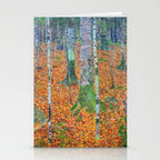Gustav Klimt Birch Forest Stationery Card Gallery Image 2