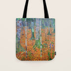 Gustav Klimt Birch Forest Tote Bag Gallery Image 1