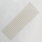 Minimal Arch XI Natural Neutral Modern Geometric Lines Yoga Mat Gallery Image 1