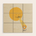 Love keeps the heart warm Wood Wall Art Gallery Image 1