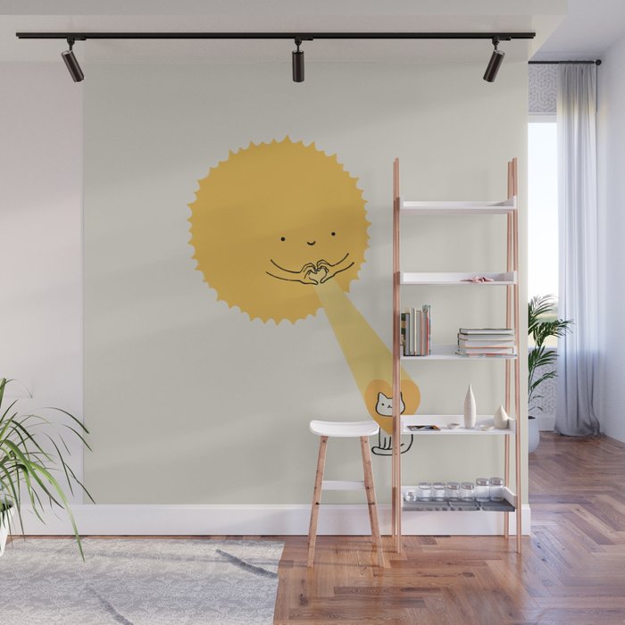Love keeps the heart warm Wall Mural Gallery Image 1