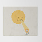Love keeps the heart warm Throw Blanket Gallery Image 2