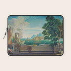 Capriccio of a Mediterranean Seaport Landscape No. 2 by Rex Whistler Laptop Sleeve Gallery Image 1