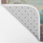 Capriccio of a Mediterranean Seaport Landscape No. 2 by Rex Whistler Bath Mat Gallery Image 2
