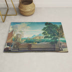 Capriccio of a Mediterranean Seaport Landscape No. 2 by Rex Whistler Rug Gallery Image 1