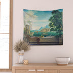 Capriccio of a Mediterranean Seaport Landscape No. 2 by Rex Whistler Wall Tapestry Gallery Image 2