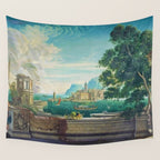 Capriccio of a Mediterranean Seaport Landscape No. 2 by Rex Whistler Wall Tapestry Gallery Image 4