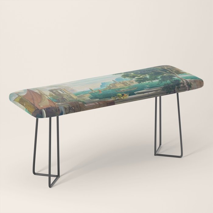 Capriccio of a Mediterranean Seaport Landscape No. 2 by Rex Whistler Bench Gallery Image 1